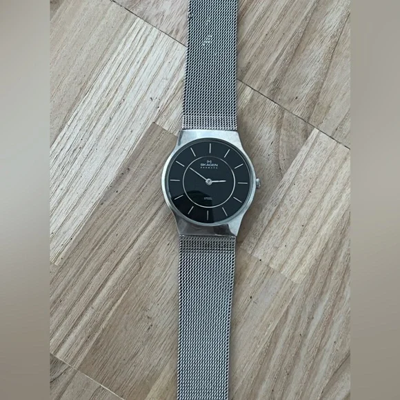 Skagen Steel Denmark Ladies Watch Black Dial Stainless  display picture 1
